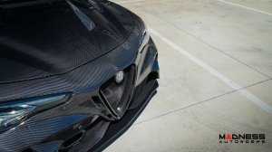 Alfa Romeo Giulia GTAm Style Front Bumper - Carbon Fiber - Without Parking Sensors